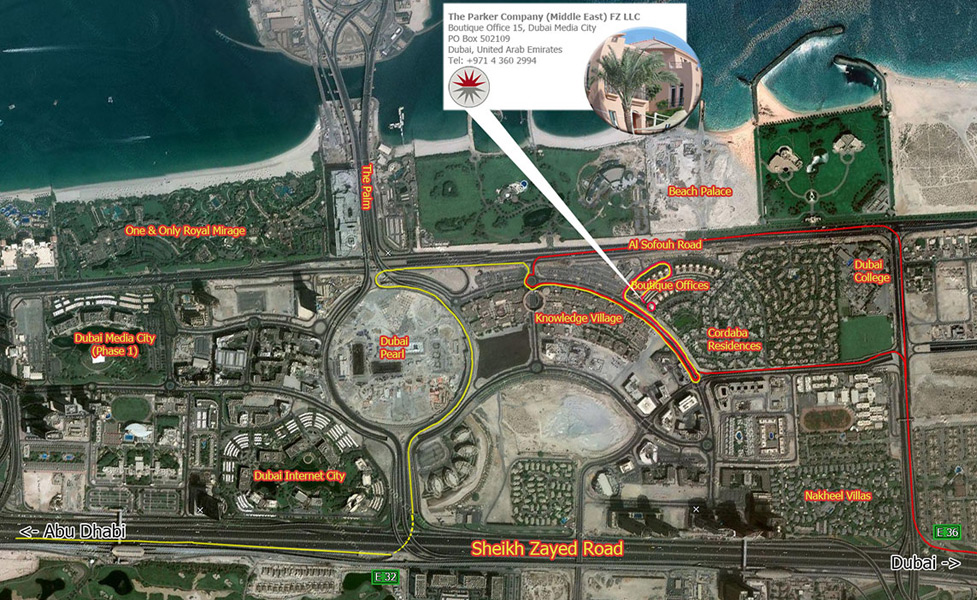 Dubai Map 